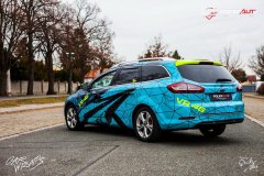 Designový polep auta Ford Mondeo VR 46 tyrkys | Studio ALEŠ s.r.o.