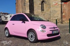 Celopolep auta růžová Fiat 500 | Studio ALEŠ s.r.o.