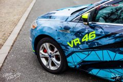 Designový polep auta Ford Mondeo VR 46 tyrkys | Studio ALEŠ s.r.o.