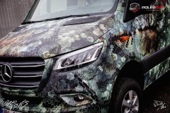Designový polep dodávky Mercedes Benz camouflage | Studio ALEŠ s.r.o.