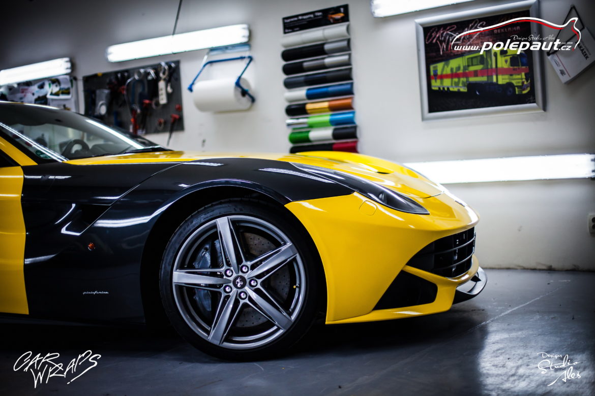 studio ales car wrap polep aut celopolep polepaut ferrari F12 Berlinetta 3M 2080 bright yellow (12)