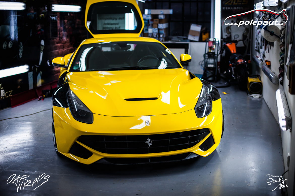 studio ales car wrap polep aut celopolep polepaut ferrari F12 Berlinetta 3M 2080 bright yellow (14)