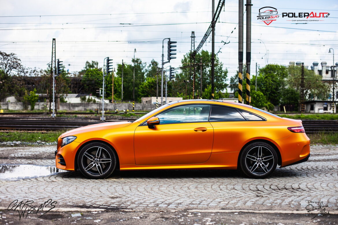 studio ales car wrap polep aut celopolep polepaut mercedes avery stunning orange satin (10)