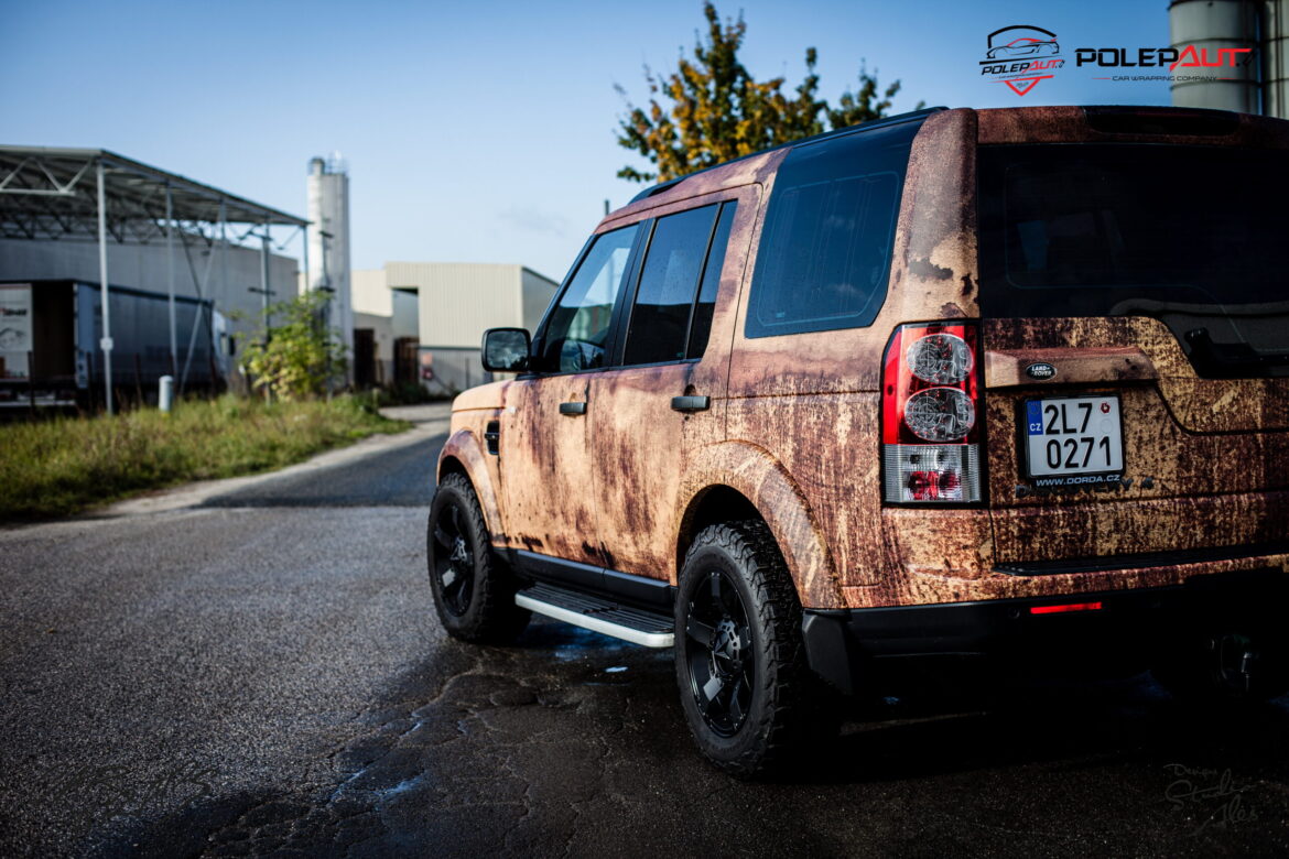 studio ales car wrap polep aut celopolep polepaut discovery rusty camouflage folie na auto (2)