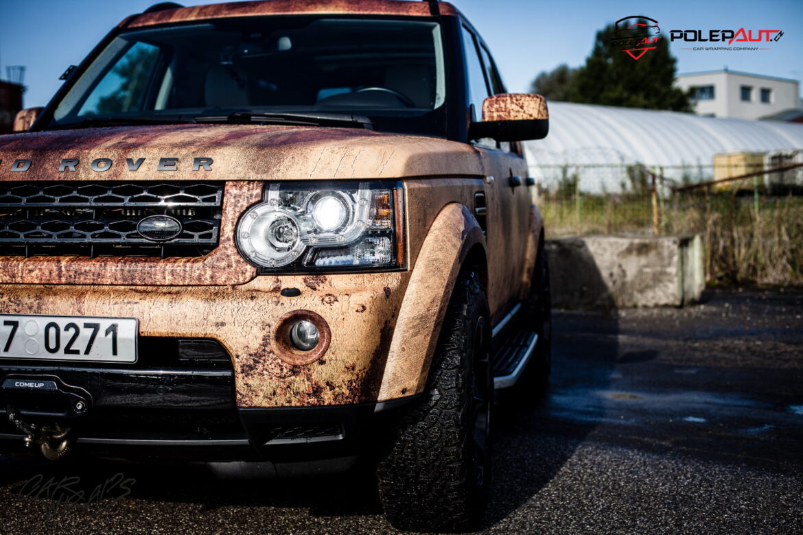 studio ales car wrap polep aut celopolep polepaut discovery rusty camouflage folie na auto (5)