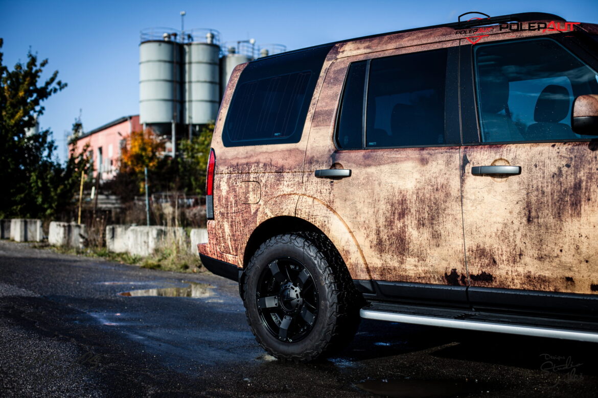 studio ales car wrap polep aut celopolep polepaut discovery rusty camouflage folie na auto (8)